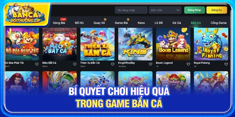 Bí Quyết Chơi Hiệu Quả Trong Game Bắn Cá